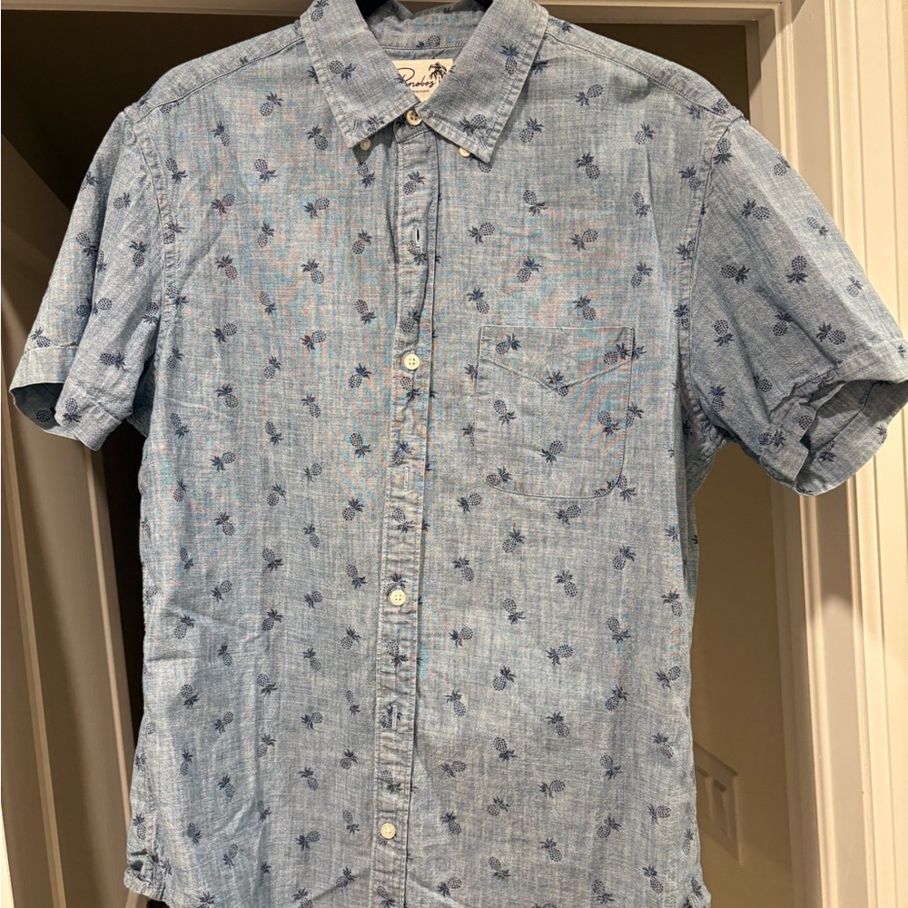 Bonobos Light Blue Patterned Men's Shirt